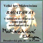 Diplom za druhé místo (Bagataway) na Midewiwinu 2008